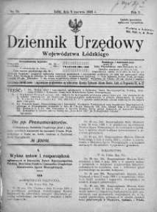 Dziennik Urzędowy Województwa Łódzkiego 9 czerwiec 1922 nr 24