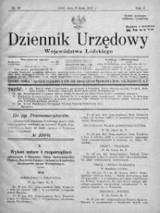 Dziennik Urzędowy Województwa Łódzkiego 8 lipiec 1922 nr 28
