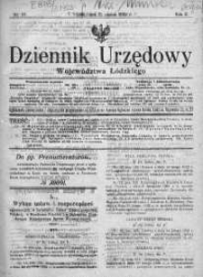 Dziennik Urzędowy Województwa Łódzkiego 11 marzec 1922 nr 10