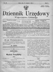 Dziennik Urzędowy Województwa Łódzkiego 16 wrzesień 1922 nr 38