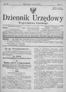 Dziennik Urzędowy Województwa Łódzkiego 2 grudzień 1922 nr 48