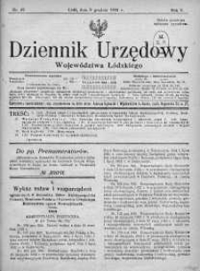 Dziennik Urzędowy Województwa Łódzkiego 9 grudzień 1922 nr 49