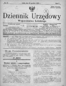 Dziennik Urzędowy Województwa Łódzkiego 23 grudzień 1922 nr 51