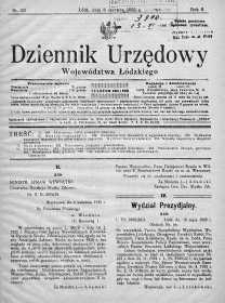 Dziennik Urzędowy Województwa Łódzkiego 8 czerwiec 1925 nr 23