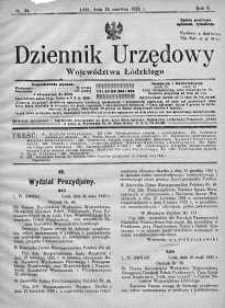 Dziennik Urzędowy Województwa Łódzkiego 15 czerwiec 1925 nr 24