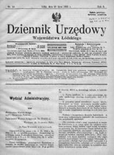 Dziennik Urzędowy Województwa Łódzkiego 20 lipiec 1925 nr 29