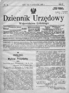Dziennik Urzędowy Województwa Łódzkiego 5 październik 1925 nr 40