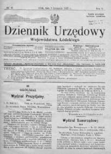 Dziennik Urzędowy Województwa Łódzkiego 9 listopad 1925 nr 45