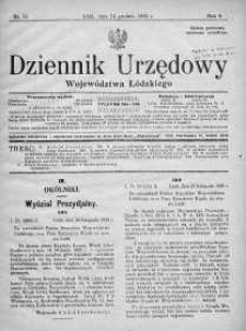 Dziennik Urzędowy Województwa Łódzkiego 14 grudzień 1925 nr 50