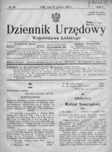 Dziennik Urzędowy Województwa Łódzkiego 28 grudzień 1925 nr 52