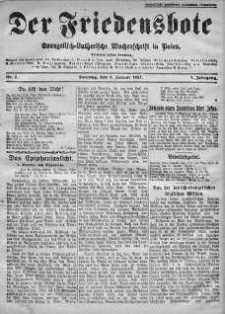 Der Friedensbote. Evangelisch-Lutherische Wochenschrift in Polen 9 styczeń 1927 nr 2