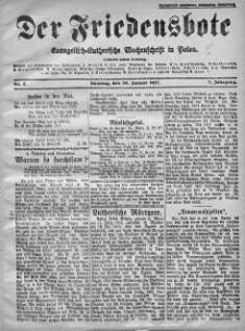Der Friedensbote. Evangelisch-Lutherische Wochenschrift in Polen 30 styczeń 1927 nr 5