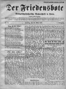 Der Friedensbote. Evangelisch-Lutherische Wochenschrift in Polen 20 marzec 1927 nr 12