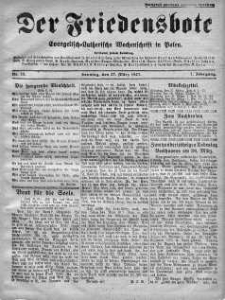 Der Friedensbote. Evangelisch-Lutherische Wochenschrift in Polen 27 marzec 1927 nr 13