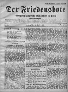 Der Friedensbote. Evangelisch-Lutherische Wochenschrift in Polen 10 kwiecień 1927 nr 15