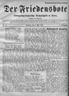 Der Friedensbote. Evangelisch-Lutherische Wochenschrift in Polen 1 maj 1927 nr 18