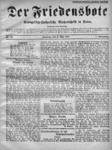 Der Friedensbote. Evangelisch-Lutherische Wochenschrift in Polen 8 maj 1927 nr 19