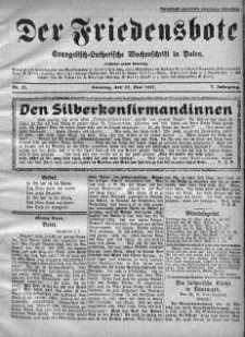 Der Friedensbote. Evangelisch-Lutherische Wochenschrift in Polen 22 maj 1927 nr 21