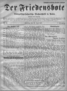 Der Friedensbote. Evangelisch-Lutherische Wochenschrift in Polen 26 czerwiec 1927 nr 26