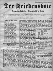 Der Friedensbote. Evangelisch-Lutherische Wochenschrift in Polen 17 lipiec 1927 nr 29