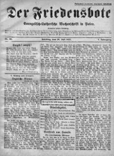 Der Friedensbote. Evangelisch-Lutherische Wochenschrift in Polen 24 lipiec 1927 nr 30