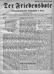 Der Friedensbote. Evangelisch-Lutherische Wochenschrift in Polen 31 lipiec 1927 nr 31