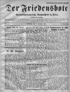 Der Friedensbote. Evangelisch-Lutherische Wochenschrift in Polen 9 październik 1927 nr 41