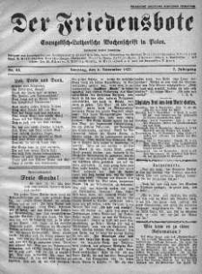 Der Friedensbote. Evangelisch-Lutherische Wochenschrift in Polen 6 listopad 1927 nr 45