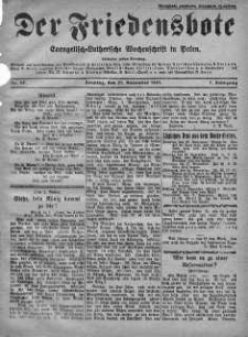 Der Friedensbote. Evangelisch-Lutherische Wochenschrift in Polen 27 listopad 1927 nr 48