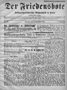 Der Friedensbote. Evangelisch-Lutherische Wochenschrift in Polen 11 grudzień 1927 nr 50