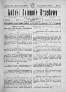Łódzki Dziennik Urzędowy 13 marzec R. 2. 1920 nr 103