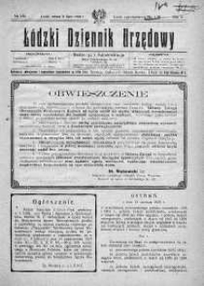 Łódzki Dziennik Urzędowy 3 lipiec R. 2. 1920 nr 130