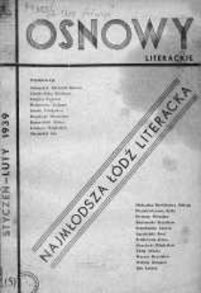 Osnowy Literackie R. 2. 1939 styczeń/luty nr 1