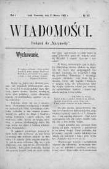 Wiadomości Maryawickie 21 marzec 1907 nr 12