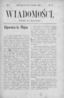 Wiadomości Maryawickie 11 kwiecień 1907 nr 15