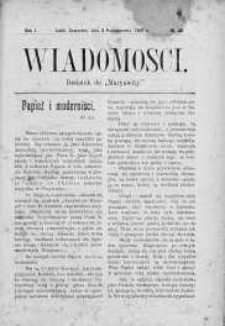 Wiadomości Maryawickie 3 październik 1907 nr 40