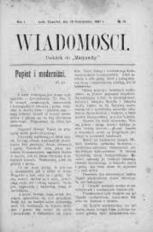 Wiadomości Maryawickie 10 październik 1907 nr 41