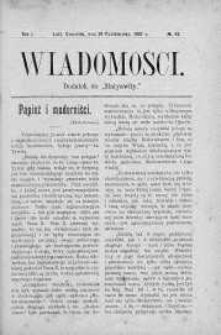 Wiadomości Maryawickie 24 październik 1907 nr 43