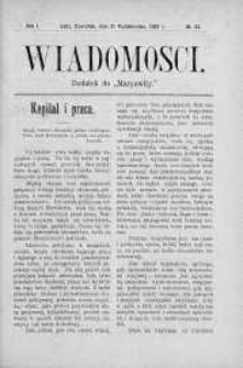Wiadomości Maryawickie 31 październik 1907 nr 44