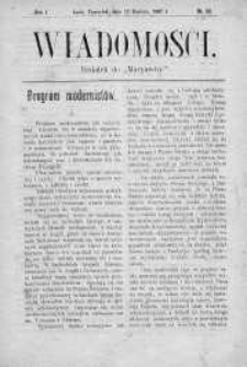Wiadomości Maryawickie 12 grudzień 1907 nr 50