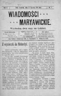 Wiadomości Maryawickie 27 styczeń 1910 nr 7