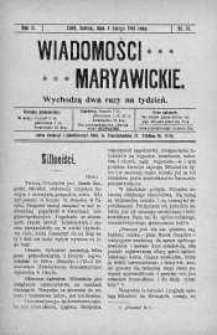 Wiadomości Maryawickie 5 luty 1910 nr 10