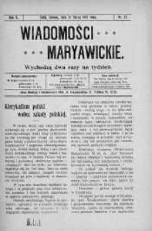 Wiadomości Maryawickie 19 marzec 1910 nr 22