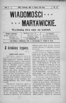 Wiadomości Maryawickie 24 marzec 1910 nr 23