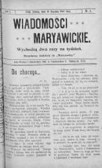 Wiadomości Maryawickie 30 styczeń 1909 nr 8