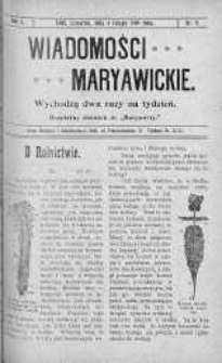 Wiadomości Maryawickie 4 luty 1909 nr 9