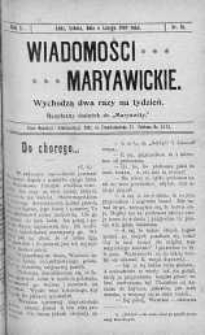 Wiadomości Maryawickie 6 luty 1909 nr 10