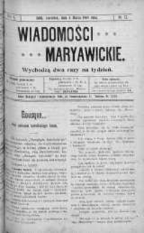 Wiadomości Maryawickie 4 marzec 1909 nr 17