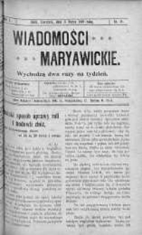 Wiadomości Maryawickie 11 marzec 1909 nr 19