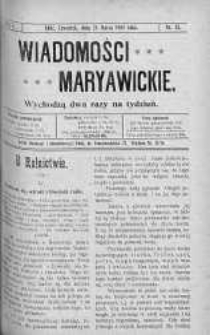Wiadomości Maryawickie 25 marzec 1909 nr 23